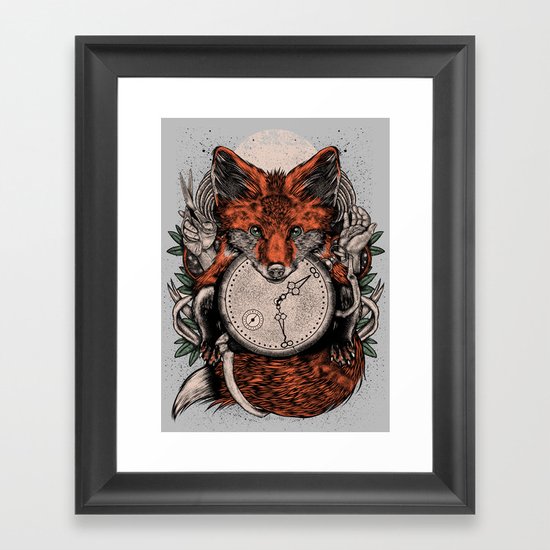Chaos Fox Framed Art Print