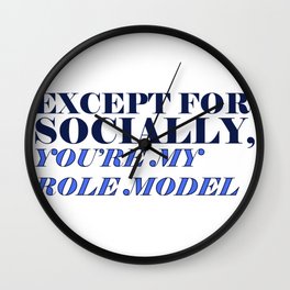 broadcast news - role model Wall Clock