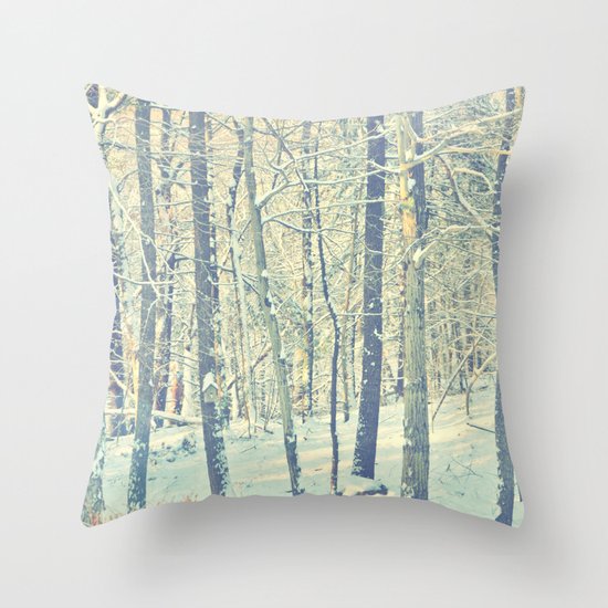 Forest Light Throw Pillow
