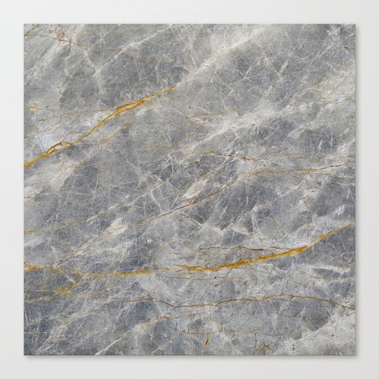 Grey Marble Canvas Print