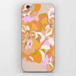Maxi Boho Floral Pattern - 1 - Orange Neutral iPhone Skin