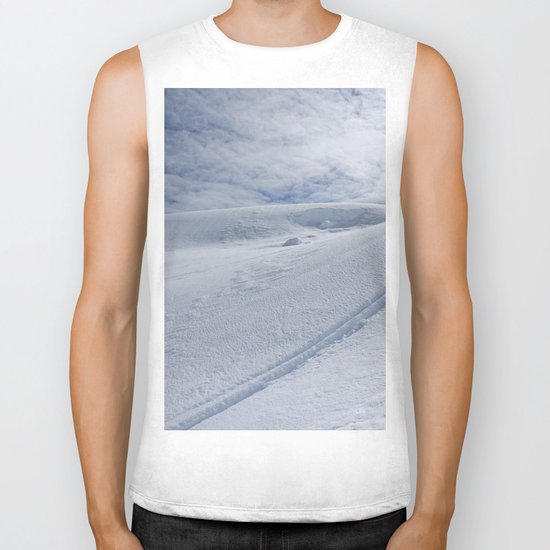 Snow Tracks Biker Tank