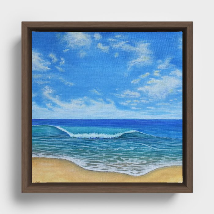 Beach Day 2 Framed Canvas