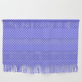 Blue and white squares Wall Hanging