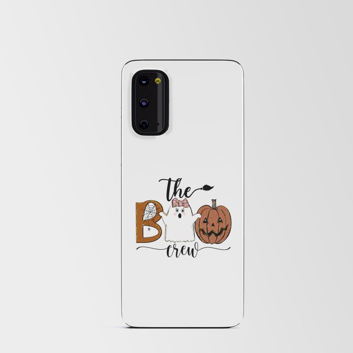 Halloween funny cute ghost girl pumpkin Android Card Case