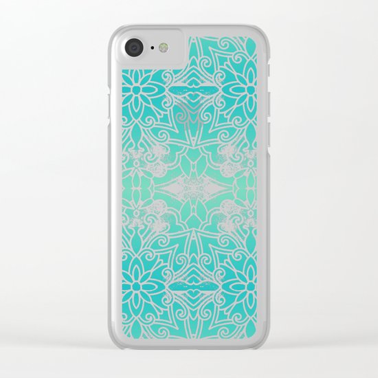Water Mandala Clear iPhone Case