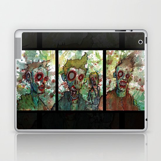 zombie triptych Laptop & iPad Skin