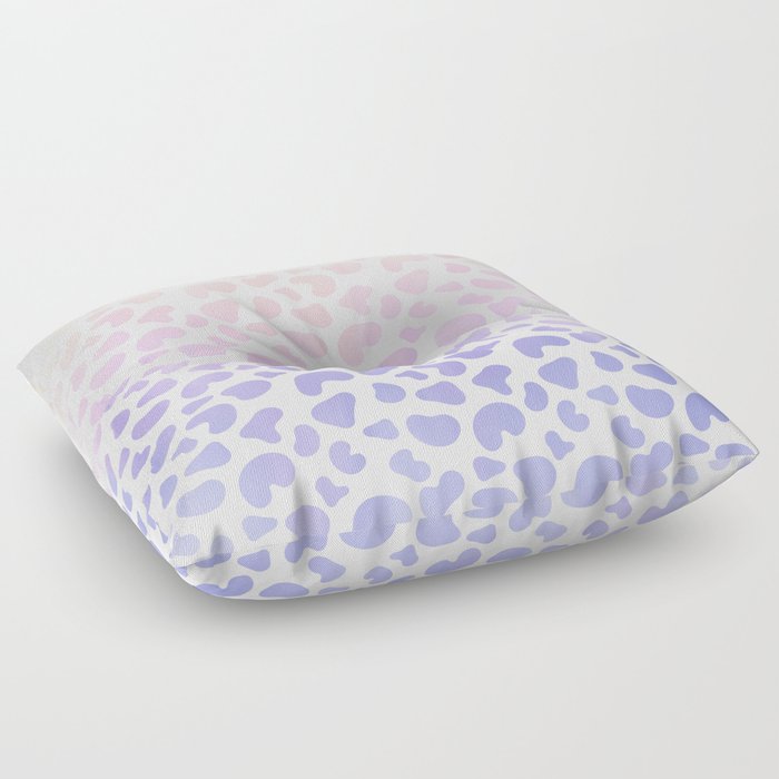 Hipster Girly Lilac Lavender Pink Ombre Cheetah Animal Print Floor Pillow