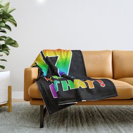 [ Thumbnail: HAPPY 77TH BIRTHDAY - Multicolored Rainbow Spectrum Gradient Throw Blanket ]