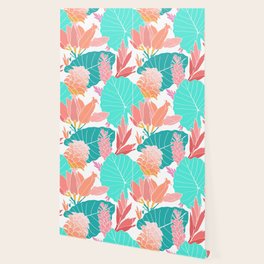 Coral Floral Wallpaper For Any Decor Style Society6
