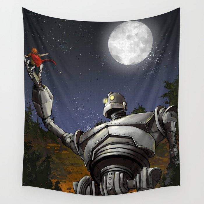 The Iron Giant Wall Tapestry by Pauleth River Society6