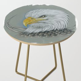 Bald Eagle Canadian Birds Series Art Side Table