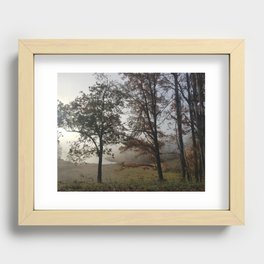 Valley Fog Recessed Framed Print