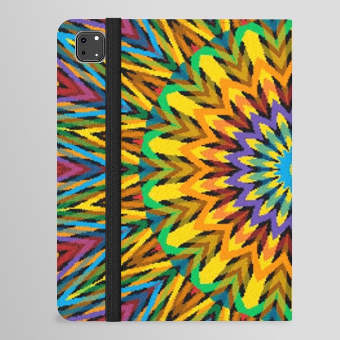 Rainbow Kaleidoscope 2 iPad Folio Case