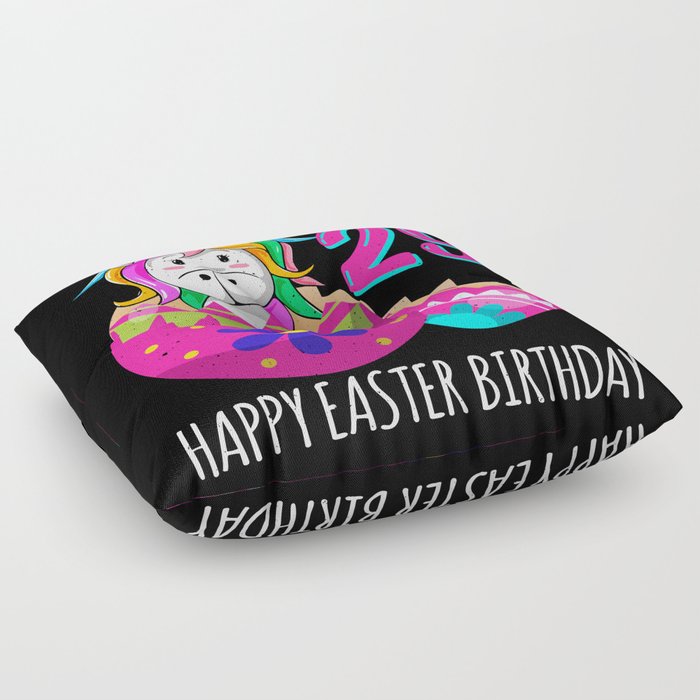 29 Year Old Age Birth Kawaii Unicorn Easter Sunday Floor Pillow