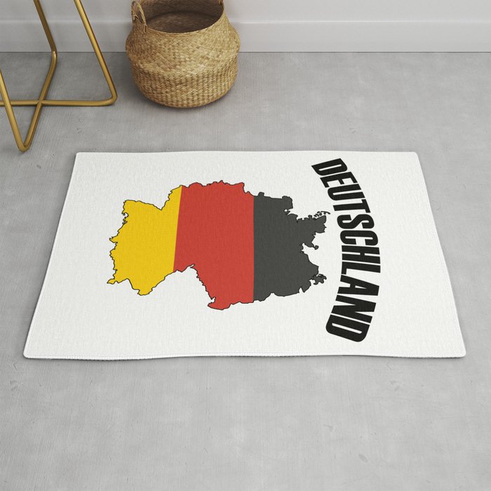 Germany Map - Deutschland Flag Travel Rug