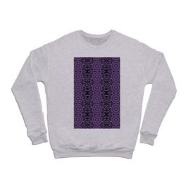 Liquid Light Series 19 ~ Purple Abstract Fractal Pattern Crewneck Sweatshirt