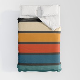 Vintage Stripe Pattern 03 Duvet Cover