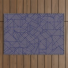 Urban Triangles Abstract Pattern Outdoor Rug