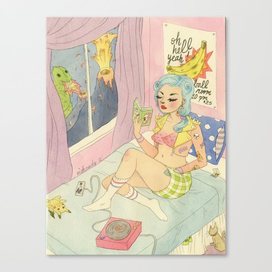 Comfort Queen Canvas Print