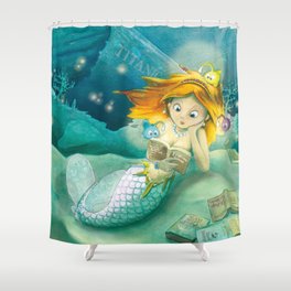 How mermaids get new books Shower Curtain