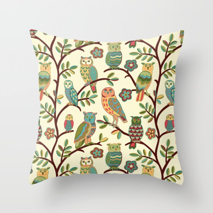 Owls Throw Pillow