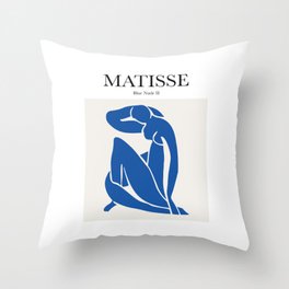 Matisse - Blue Nude II Throw Pillow