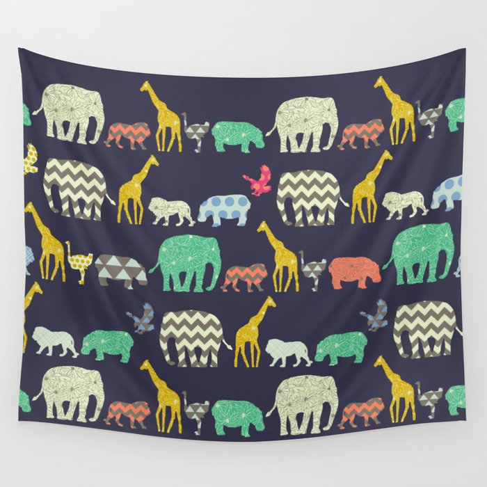 geo zoo Wall Tapestry