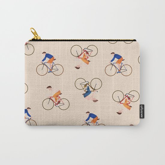 Bike Pattern Carry-All Pouch