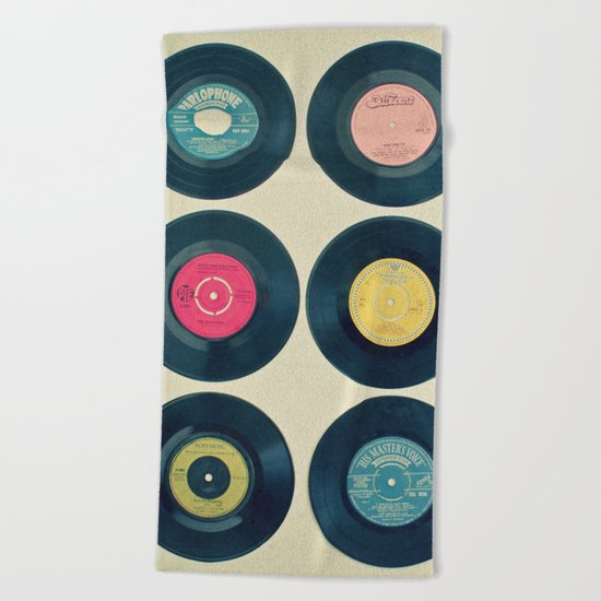 Vinyl Collection Beach Towel