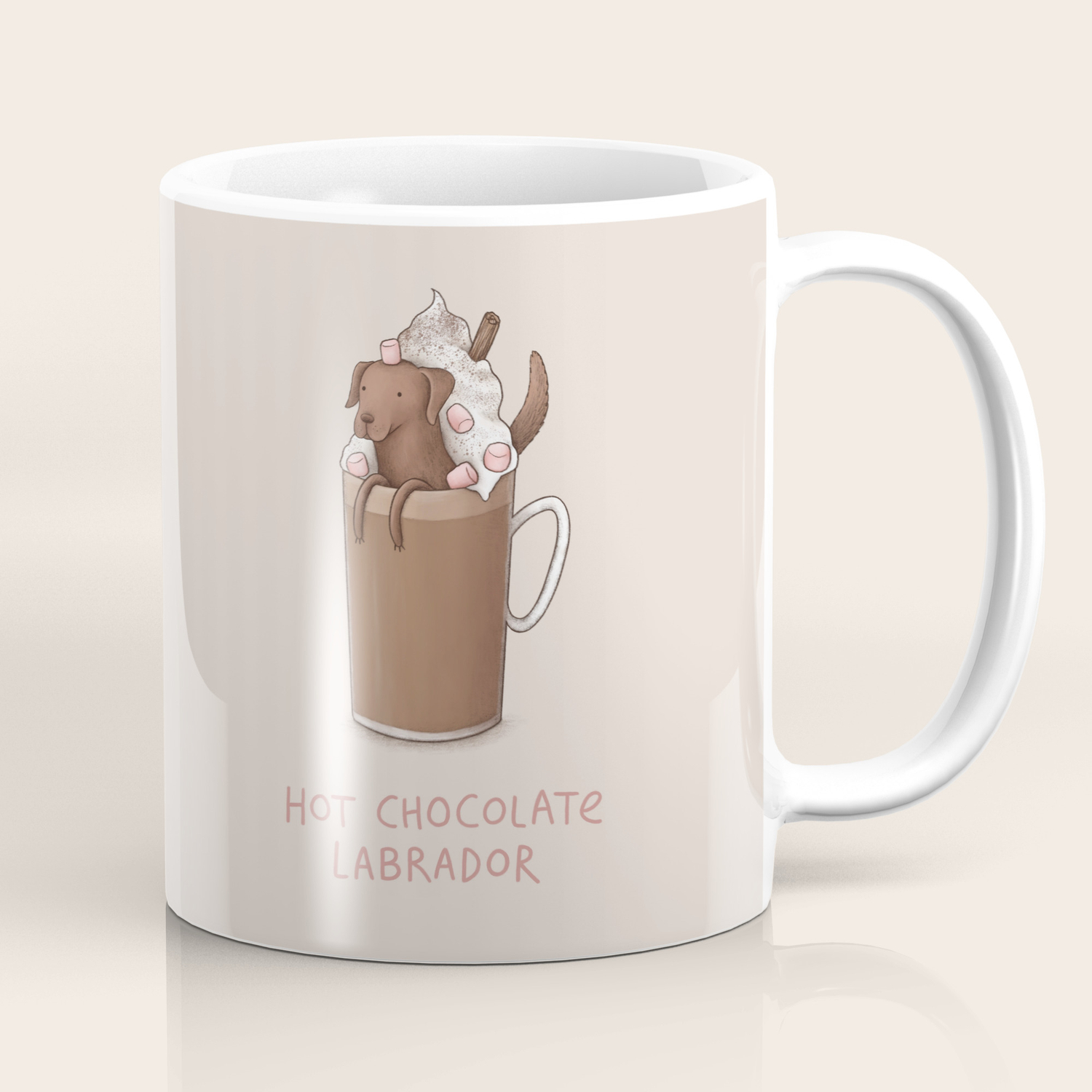 chocolate labrador mug