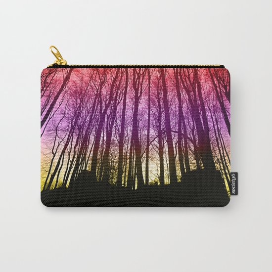 Colorful forest silhoutte Carry-All Pouch