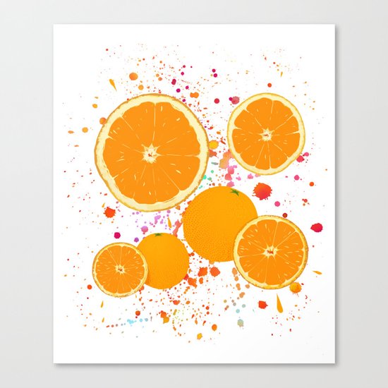 juicy orange Canvas Print