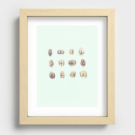 Minted Butts. Recessed Framed Print