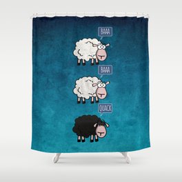 Bored Sheep Shower Curtain