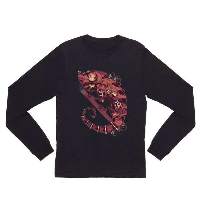 Steampunk Chamaleon Long Sleeve T Shirt