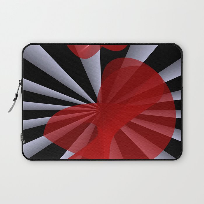 red white black -19- Laptop Sleeve