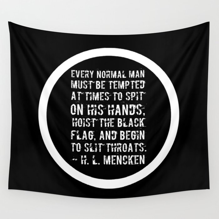 Black flag store tapestry