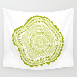 Lime Tree Rings Wall Tapestry
