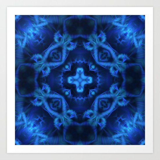 Blue Cross Art Print