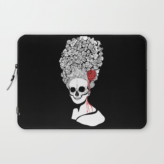 Skull and flower Laptop Sleeve