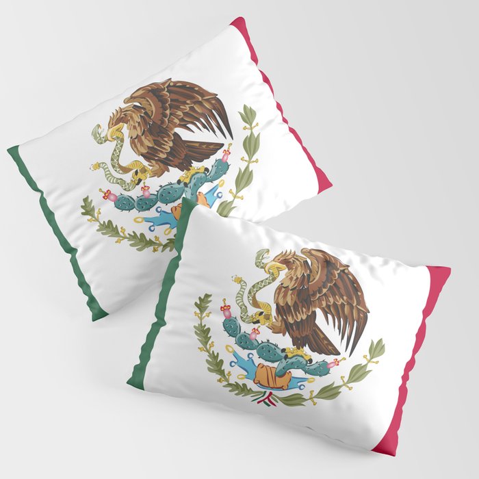 Mexico flag emblem Pillow Sham
