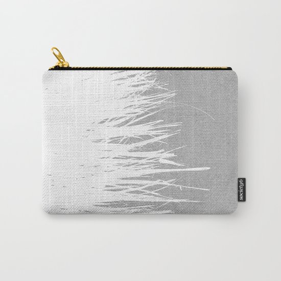 Concrete Fringe White Side Carry-All Pouch