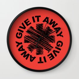 Give it Away | Californian Funk Rock Music | Rock and Roll Band Style Wall Clock