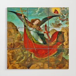 Altarpiece of St. Michael - David, Gerard Wood Wall Art
