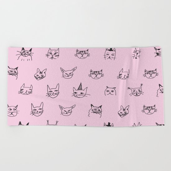 Crazy Cats! Beach Towel