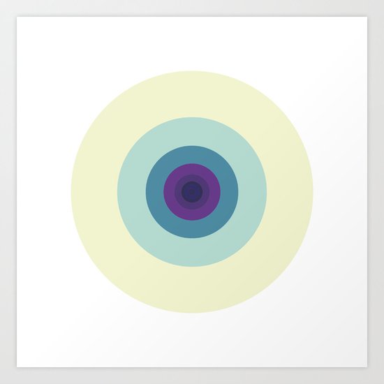 #427 Fibonacci's left eye – Geometry Daily Art Print