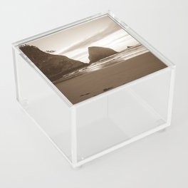 Oregon Coast Sepia Acrylic Box