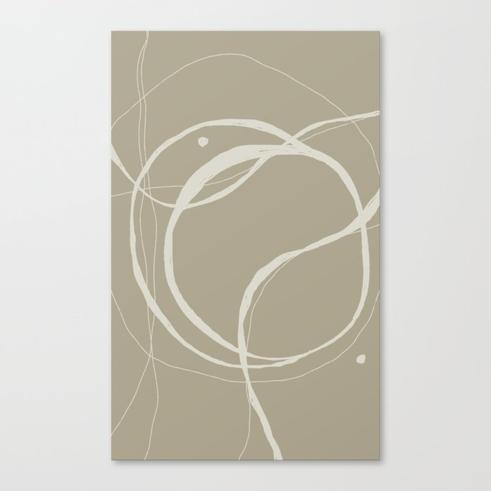 Abstract Line Art Design Pattern Canvas Print