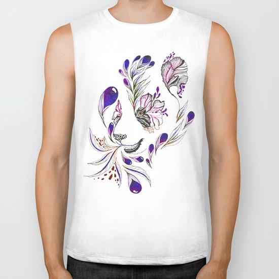 Hidden panda Biker Tank